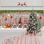 WovWeave Christmas Gnome Garage Door Cover, 7 x 16 ft Outdoor Banner - Image 5