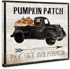Fall Harvest Picking Sign, 30 x 40 Inch Canvas Wall Art - Image 2