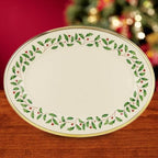 Lenox Holiday Oval 13-Inch Porcelain Christmas Serving Platter - Image 4