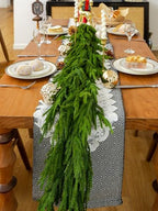 72" Norfolk Pine Garland Real Touch Christmas Garland Faux Cedar Garland Christmas Greenery for Mantle Stairs Table Fireplace Wall Xmas Indoor Outdoor Christmas Decor Holiday Decorations - Image 4