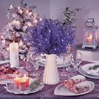 Cindeer 100 Pcs Christmas Tree Picks Sprays Glitter 10.2 in,Purple - Image 5