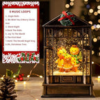 Christmas Snow Globe, Lighted Gingerbread Man Family Scene, Musical Snow Water Lantern Swirling Glittering Holiday Decoration and Gift for Family Children or Friends - Image 3