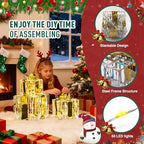 Set of 3 Valentines Day Lighted Gift Boxes,Outdoor Indoor Holiday Decorations,Plug-in 65 LED Light Up Present Boxes for Indoor Outdoor Home Yard Lawn Holiday Wedding Birthday Party Decor - Image 3