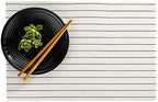 Restaurantware White Vinyl Woven Placemat, 16 x 12 in, 6 Pack by Restaurantware
