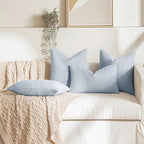 MIULEE 20x20 Decorative Boucle Couch Pillow Covers Sky - Image 3
