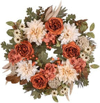 24in Fall Wreaths for Front Door Artificial Autumn Wreath by MDSTBN