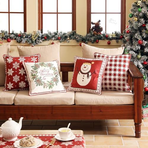 ISAENNE French Chrismas Velvet Throw Pillow Cover,Set of 2,18"x18"-Carol D - Image 4