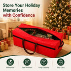 WFK 2 Pack 5FT Christmas Tree Storage Bag Waterproof Xmas Tree Bag Red - Image 3