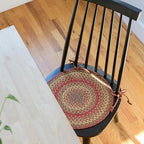 Homespice Cider Barn Jute Braided Chair Pads, Round 15" Set of 2 by Homespice