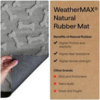 GORILLA GRIP WeatherMAX Door Mat, Indoor Outdoor, 47x35, Light Gray Bones - Image 6