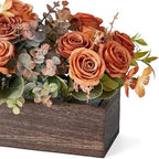 Dahey Artificial Flowers in Wood Box, Fall Centerpieces for Table Decor - Image 5