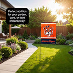 Auburn Vintage Retro Throwback Garden Flag with Stand Holder - Image 4