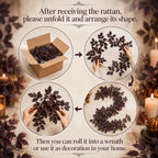 Plum Fall Garland, Fall Decorations for Home,Artificial Autumn Leaf Garland - Image 5