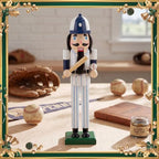 Blosssound 15" Christmas Baseball Nutcracker Wooden Sports Decor,Baseball B - Image 3