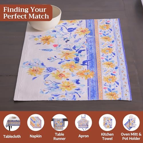 Maison d' Hermine Placemats Set of 4 Reusable 100% Cotton (13"x19") - Image 4