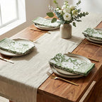 ATOSII Meraki Green 100% Cotton Spring Cloth Designer Dinner Napkins, Handblock Print, Washable Durable Linen for Everyday Use Wedding Parties Outdoors Christmas Easter I 20 X 20 Inches I Set of 4 - Image 7