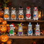 Wood Animal Figurine Magnetic Interchangeable Seasonal Decor (G) - Image 4