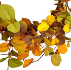 20 inches Autumn Eucalyptus Leaves Wreath Thanksgiving Rustic Wreath for Front Door Decoration Rustic Farmhouse Decor, Home Wall Haning Decor,Indoor/Outdoor Use (20in) - Image 6