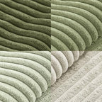 MIULEE Summer Light Green Decorative Throw Pillow Covers 20x20 Inch Set of 4 Boho Farmhouse Cushion Covers Mordern Classic Pillow Cases Soft Corduroy Gradient Home Decor for Couch Sofa Living Room Bed - Image 7