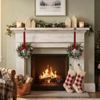 6Pcs 10 Inch Mini Christmas Wreaths for Kitchen Cabinets Window Indoor - Image 4