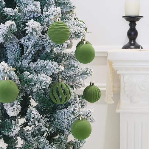 3.15In Velvet Ornaments for Christmas Tree,12Pcs Christmas Ornaments Set - Image 2