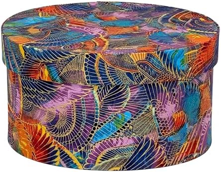 Sarah's Hat Boxes – Phoenix Decorative Gift Box | Elegant Reusable Storage Boxes for Gifts, Keepsakes, Jewelry, or Special Items | Unique Printed Design by SarahsHatBoxes