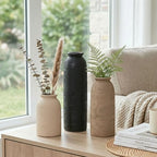 Ceramic Vase Set of 3, Small Flower Rustic Vase Home Decor Neutral Modern Farmhouse Boho Pampas Pottery Vases Decorative Centerpiece for Table Mantel Shelf Living Room Kitchen Bathroom - Image 6