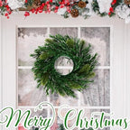 10 Pcs Christmas DIY Gree Wreath 10 Inch Green Artificial Wreaths DIY Faux Plain Wreaths Front Door Green Farmhouse Cabinets Wreath Indoor Outdoor Wall Decor(Willow Pine) - Image 5