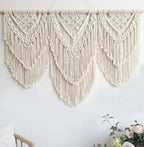 Achart Macrame Wall Hanging Large- Boho Wall Decor- large wall art- Wall Decor Living Room- Macrame Tapestry Boho Decor for Bedroom (Beige-H) by Achart