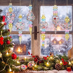 Soaoo 6 Pcs 6.3 in Pastel Mercury Glass Finial Christmas Ornaments - Image 4