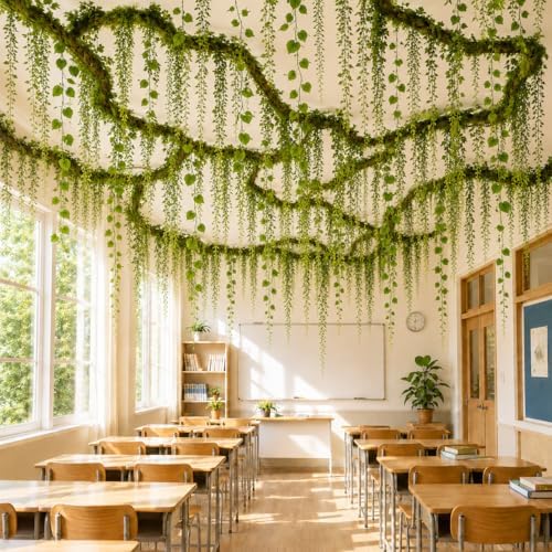 35 Pcs Artificial Bendable Vines Branches Decoration, Jungle Theme Decor by Watayo