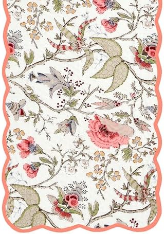 Sage Blush - Bloom Collection Luxury Handcrafted Runner (Reversible) Cotton Quilted Fabric Machine Washable – Elegant Home Decor – 14 x 72 inches - Image 2