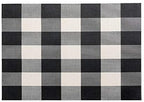 Restaurantware Black and White Vinyl Woven Placemat, 16 x 12 in, 6 Pack - Image 2
