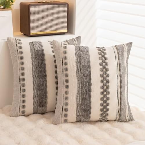 Boho Throw Pillow Covers Decorative Neutral Farmhouse Pillow case - Image 4