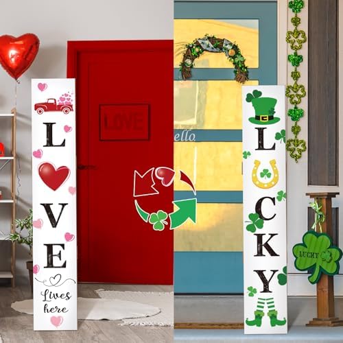 47" 2 In1 Double Side Porch Sign Wooden Sign by Memorywuu