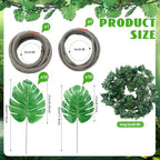 Preboun 27 Pcs Jungle Safari Decor Artificial Vines for Classroom Ceiling - Image 2