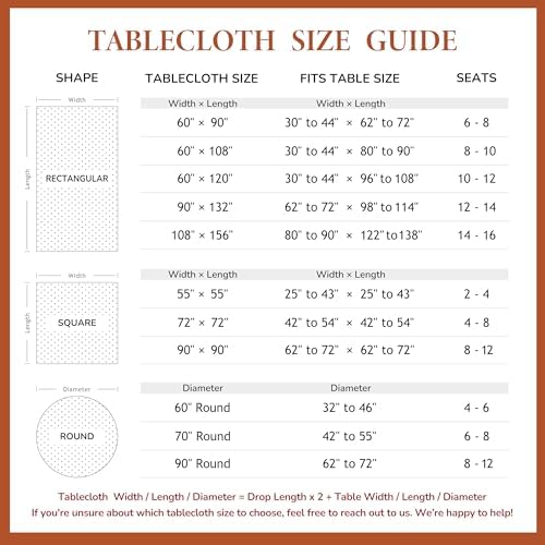 Linen World Fall Linen Tablecloth 120" x 60" Inch,French Linen Washable Rectangular Table Cloth for Dining,Outdoor,Weddings and Restaurants,Decorative Thanksgiving Christmas,Burnt Orange - Image 7