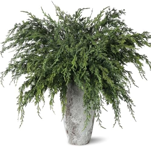 12Pcs 36" Long Artificial Christmas Cedar Pine Branches for Vase Decoration by YXZZWL