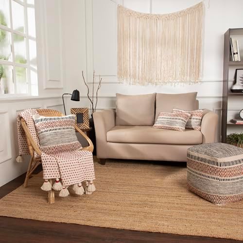 · REDEARTH · Boho Textured Handwoven Throw Pillow Cases - Motley Bohemia - Image 2