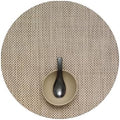 Chilewich Basketweave Placemats, Woven Round Placemats Set of 4 by Chilewich