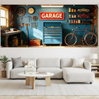 7x16FT Tool Room Garage Door Banner Vintage Garage Door Cover Garage Decoration - Image 6