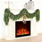 5FT 1Pcs Lifelike Touch Artificial Christmas Cedar Garland for Mantle Decor - Image 4