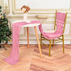 12 Pack Dusty Rose 10Ft Cheesecloth Table Runner - Image 5