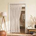 Lino Rosa Beaded Curtain for Doorway, Boho Beads Closet Curtain for Open Closet, Hanging Room Divider for Room Separation, 36" W x 80" L, Cream by LINOROSA