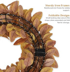 20 Inch Fall Wreaths for Front Door, Autumn Leaves Outdoor Wreaths - Image 4