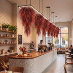 Daifunli 16 Pcs Artificial Fall Hanging Plants Fake Hanging Ferns Plastic Autumn Faux Plants for Wall Room Garden Garland Indoor Outdoor Decor No Basket (Fall Boston) - Image 6