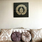 Ayatul Kursi Tempered Glass Islamic Wall Art, Throne Verse Arabic Calligraphy Decor, Quran Verse Decor Gift for Muslims in Ramadan (Diwani Calligraphy 20 x 20 inches) - Image 4
