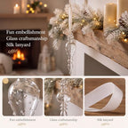 Sotiff 6 Pcs Clear Mercury Glass Christmas Ornaments, Vintage Finial Decor - Image 4
