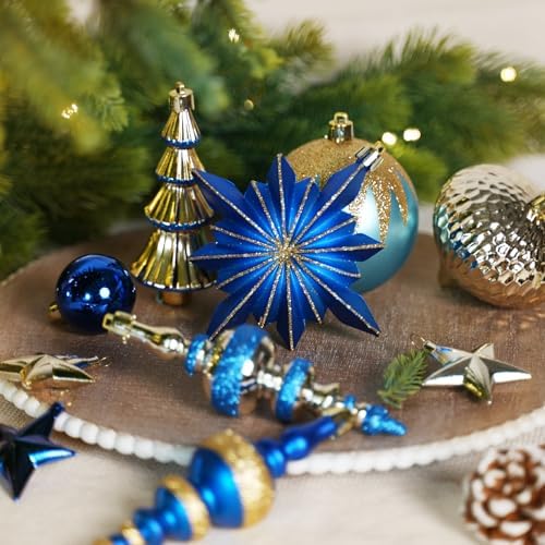 SHareconn 80Pcs Christmas Tree Ornaments Set Christmas Tree Decorations - Image 6