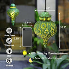 Moroccan Solar Lanterns Outdoor Waterproof Hanging Garden Decor - Image 3
